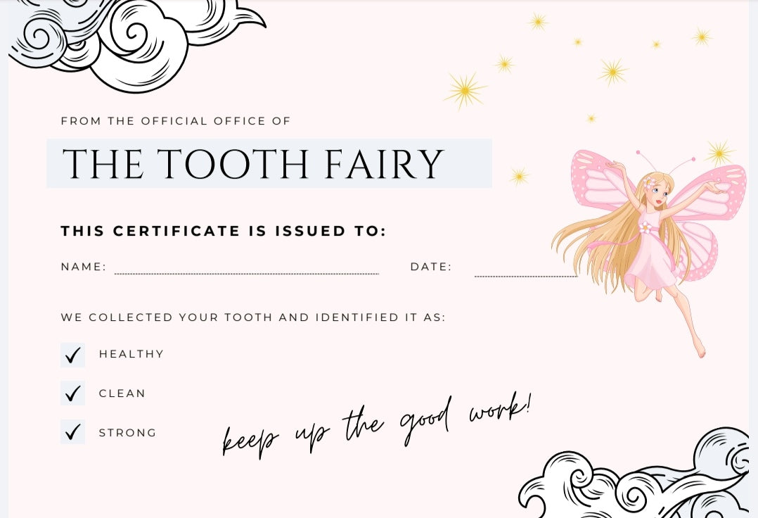 Empower Tooth Fairy Certificate