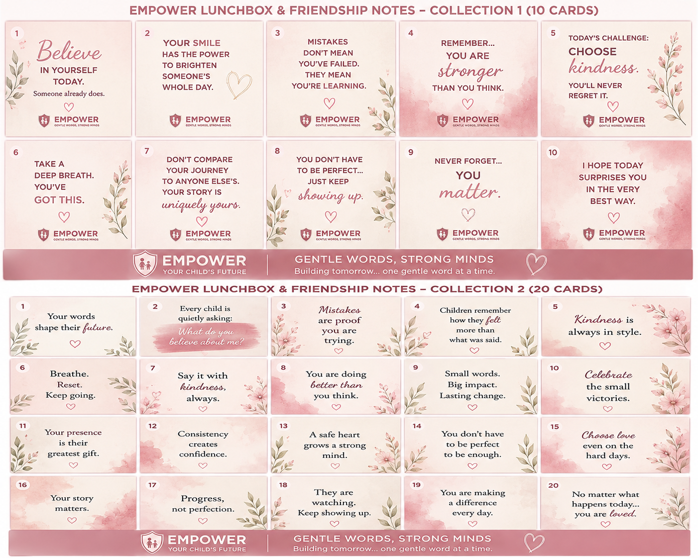 Empower Lunchbox Notes – 20 Pack
